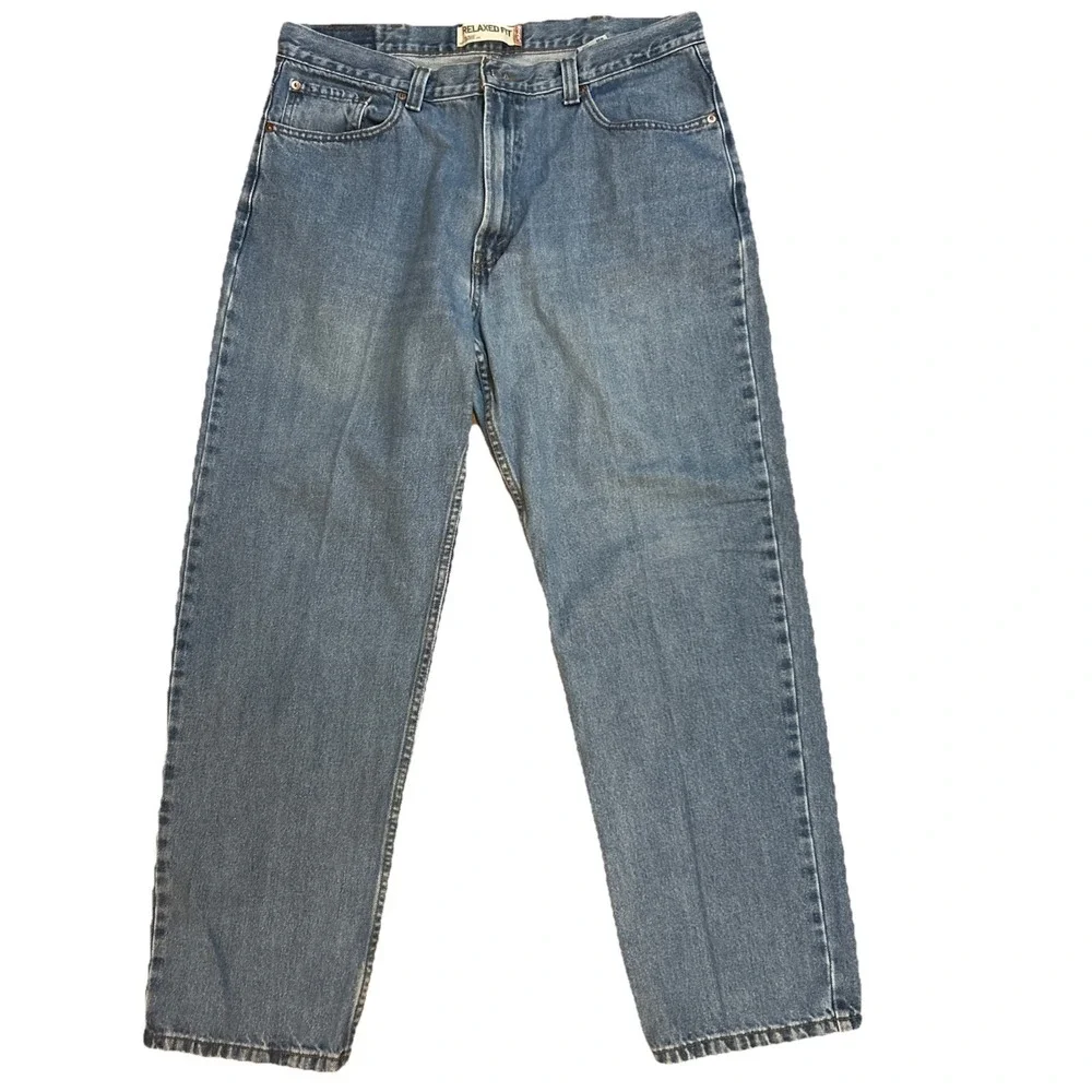 Levi's 550 Jeans Men's Sz 38x32 Light Wash Straight Leg Relaxed Fit